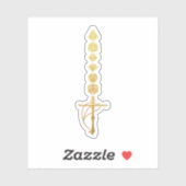 Sticker Dice Greatsword de la barbare (Feuille)