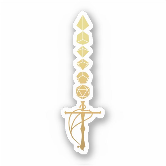 Sticker Dice Greatsword de la barbare (Devant)