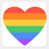 Sticker d'icône de coeur LGBTQ Pride (Devant)
