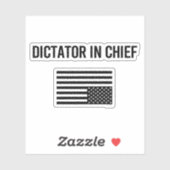 Sticker Dictateur En Chef (Feuille)