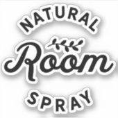 Sticker Die Cut Natural Room Spray Essential Oil (Devant)