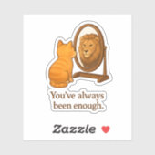 Sticker Die-Cut Vinyl "Vous avez toujours été asse (Feuille)