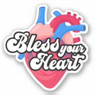 Sticker Dieu bénisse votre cœur