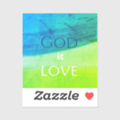 Sticker Dieu est Amour Inspirant (Feuille)