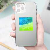Sticker Dieu est Amour Inspirant (Téléphone)