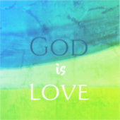 Sticker Dieu est Amour Inspirant (Recto)