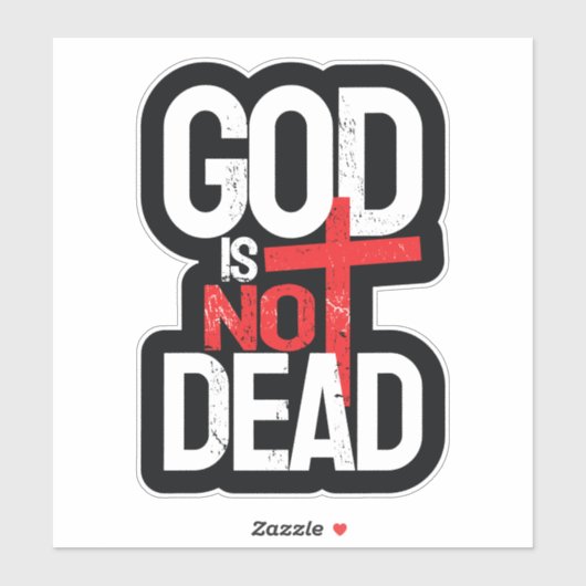Sticker Dieu n'est pas mort (Feuille)