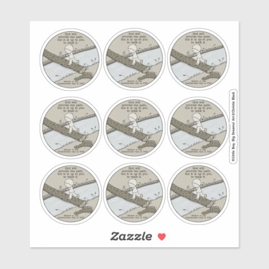 Sticker Dieu sera là (Feuille)