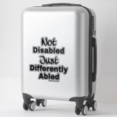 Sticker Différent Abled (Sur valise)