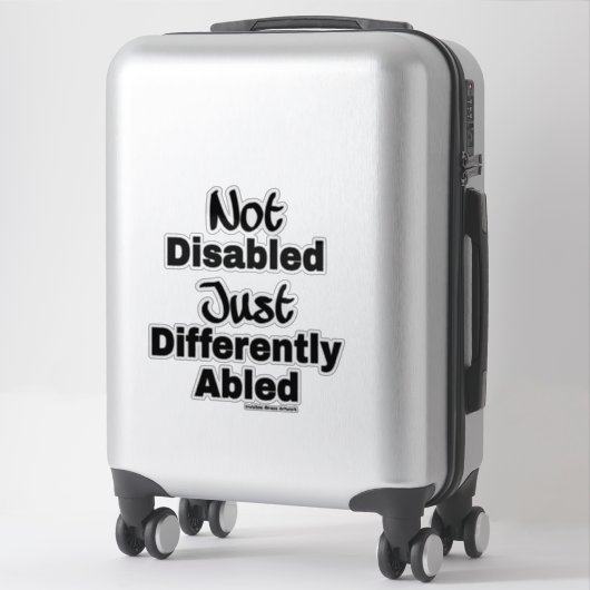 Sticker Différent Abled (Sur valise)