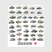 Sticker Différents réservoirs 2ÈME GUERRE MONDIALE (Feuille)