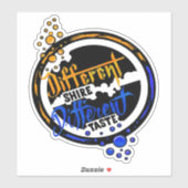 Sticker Différents shire goût différent (Feuille)