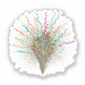 Sticker Diffuseur dynamique et explosion de confettis Nouv (Recto)