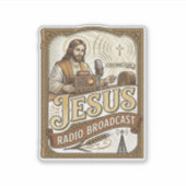 Sticker Diffusion Radio Jésus Diffusion Radio Jésus Christ (Devant)