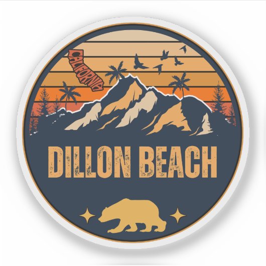 Sticker Dillon Beach, Californie (Devant)