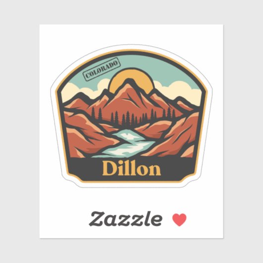 Sticker Dillon, Colorado (Feuille)