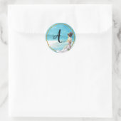 Sticker d'illustration de mariage de plage (Sac)