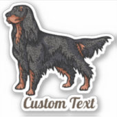 Sticker d'illustration Gordon Setter (Devant)
