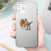 Sticker Dilophosaurus dessin animé (Téléphone)