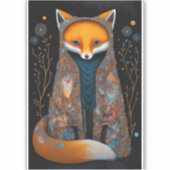 Sticker d'Imaginaire Whimsical Fox Woodland (Devant)
