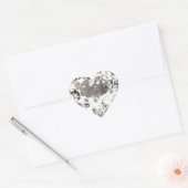 Sticker d'impression en diamant de coeur (Enveloppe)