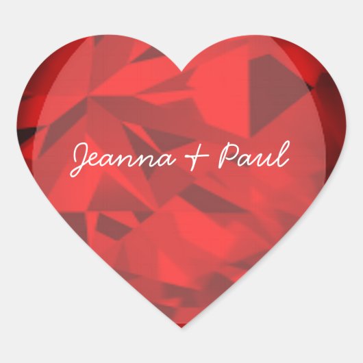 Sticker d'impression Heart Ruby (Devant)