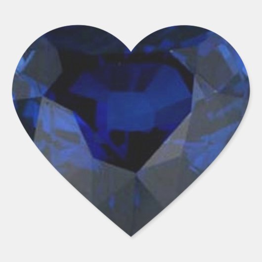 Sticker d'impression Heart Sapphire (Devant)
