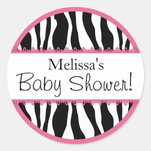 Sticker d'impression Zebra Chic R-PKBK (Devant)