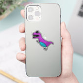 Sticker Dinasour Violet (Téléphone)