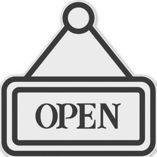 Sticker d'indicateur visible ouvert/fermé (Devant)