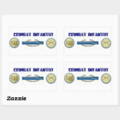 Sticker d'infanterie de combat (Feuille)