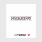 Sticker Dinkalicious ! Pickleball rose (Feuille)