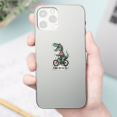 Sticker Dino en déplacement (Téléphone)