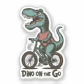 Sticker Dino en déplacement (Recto)