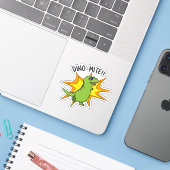 Sticker Dino-mite Funny TRex Dinosaur Pun (Ordinateur portable avec iPhone)