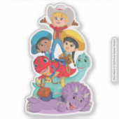 Sticker Dino Ranch Friends (Devant)