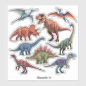 Sticker Dinosaur (Feuille)