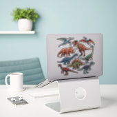 Sticker Dinosaur (Ordinateur portable sur le bureau)