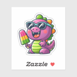 Sticker Dinosaur Popsicle