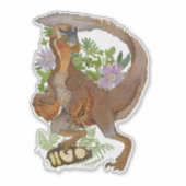 Sticker Dinosaur Raptor Jungle Art (Devant)