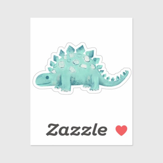 Sticker Dinosaur Stegosaurus (Feuille)
