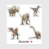 Sticker Dinosaur Tyrannosaurs Raptor Spinosaurus (Feuille)