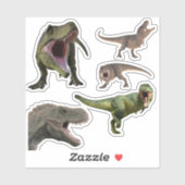 Sticker Dinosaur Tyrannosaurs T-rex (Feuille)