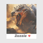 Sticker DinosaurCustom-Cut Vinyl (Feuille)