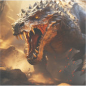 Sticker DinosaurCustom-Cut Vinyl (Devant)