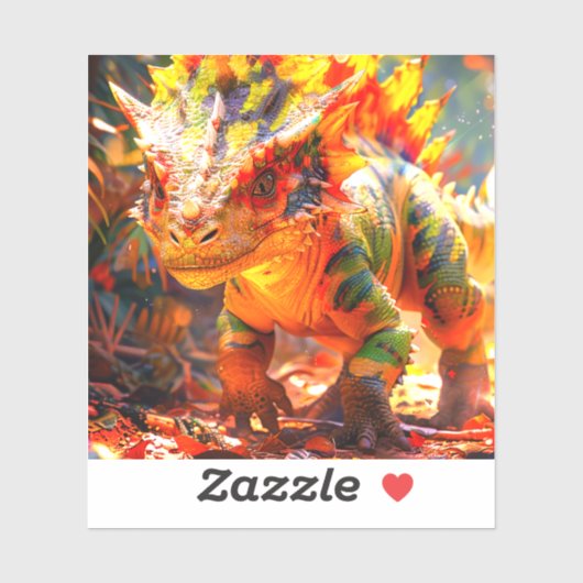 Sticker Dinosaure (Feuille)