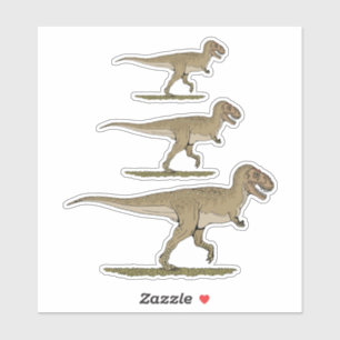 Sticker Dinosaure crétacé Tyrannosaurus rex