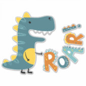 Sticker Dinosaure Cute (Devant)