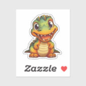 Sticker Dinosaure de dessin (Feuille)