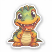 Sticker Dinosaure de dessin (Recto)